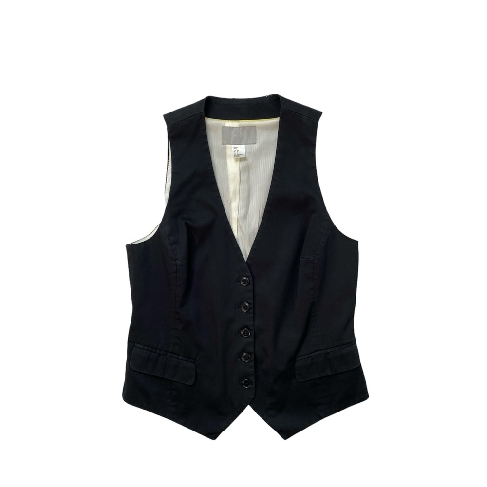 Y2k black vest top